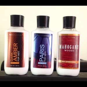 BAth and body works men's body Lotions